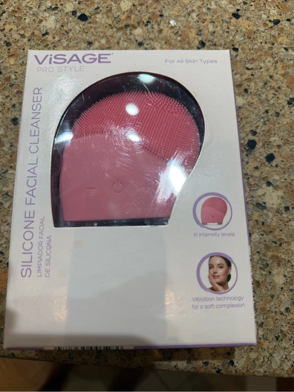 Visage Pro Style Silicone Facial Cleanser - Pink